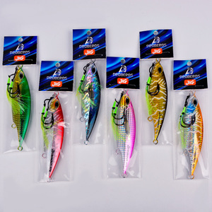 Jigs de metal de pesca vertical de 30g-300g con anzuelos auxiliares y anzuelos de jigging, jigs de plomo luminosos para atún, lubina, pez diente de perro y garpo. - Product Image 5