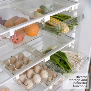 Contenedor de almacenamiento de huevos y frutas estilo cajón para hogar y Camping cocina nevera organizador y caja de almacenamiento - Product Image 3
