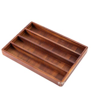 Plateau de rangement pour dosettes de café en bois massif, style tiroir, pour l'organisation du bureau - Product Image 1