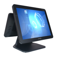 Mesin Kasir Pintar Vpos 15 inci dengan Wifi, Layar Ganda, Desain Tanpa Kipas, Sistem POS All-in-One untuk Toko