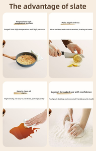 Table à manger ronde en bois massif, style rétro français, adaptée aux petits ménages, avec un <span class=keywords><strong>plateau</strong></span> rotatif en marbre - Product Image 5