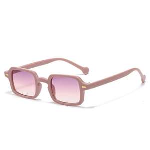 Lunettes de soleil carrées pour femmes, monture PC, verres AC, UV400, légères, protection solaire classe 2, origine Jinhua, référence 25027 - Product Image 1