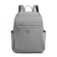 New Fashion Large Capacity Lightweight Laptop Backpack Zipper Closure Waterproof Polyester Arcuate Shoulder Strap Unisex