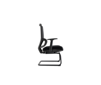 Chaise de bureau ergonomique en maille avec base cantilever et accoudoirs fixes pour salles de conférence, réceptions et sièges visiteurs