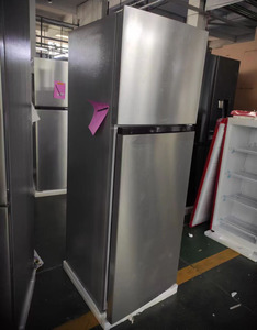 Réfrigérateur double porte en acier inoxydable 325L avec congélateur supérieur, sans givre, pour la maison - Product Image 4