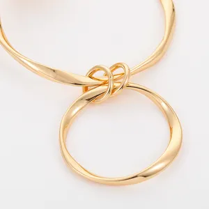 2022 Fashion Jewelry Exaggerated Gold Plated Earrings Geometric Large Huggie Gold Hoop Earrings Statement Earrings