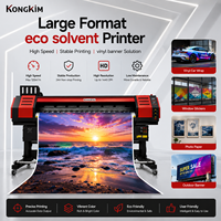 Imprimante jet d'encre éco-solvant KONGKIM I3200 XP600 - Imprimante publicitaire rouleau-à-rouleau pour bannières/affiches/toiles avec fonction de découpe de vinyle et d'autocollants