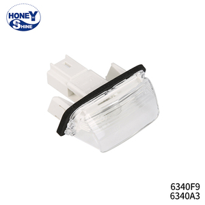 6340F9 6340A3 Éclairage de <span class=keywords><strong>plaque</strong></span> d'<span class=keywords><strong>immatriculation</strong></span> pour Peugeot <span class=keywords><strong>206</strong></span> 207 307 Citroën C3 C4 Partner - Product Image 1