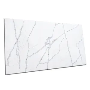 Venda direta de fábrica extremo branco mais branco quartzo no mercado de pedra de quartzo calacata quartz pedra preço barato