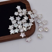 Perles de culture d'eau douce naturelles blanches, baroques, irrégulières, en forme d'étoile à cinq branches, trou traversant, 12 mm, pour bijoux DIY faits à la main