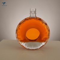 Haute qualité spiritueux liqueur brandy 700ml XO fournisseur de bouteilles en verre avec du liège
