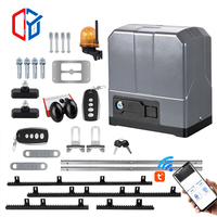 Moteurs de portail coulissant automatique AC/DC de haute qualité 370W 800kg avec kit d'ouverture WiFi et accessoires pour usage industriel, hôtelier et scolaire