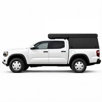 Camping-car léger en fibre de verre pour camionnette, isolé 4 saisons, compatible avec les pick-up grand format