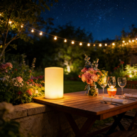 Décoration de restaurant et lampes de table LED à piles pour l'intérieur des restaurants occidentaux, hôtels et décorations de mariage