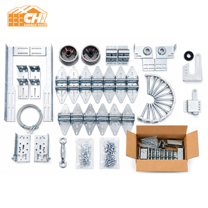 Kit complet <span class=keywords><strong>de</strong></span> quincaillerie pour <span class=keywords><strong>porte</strong></span> <span class=keywords><strong>de</strong></span> <span class=keywords><strong>garage</strong></span> <span class=keywords><strong>sectionnelle</strong></span>, avec ressort <span class=keywords><strong>de</strong></span> torsion, rail, rouleau et câble, norme américaine, OEM, vente en gros - Product Image 1