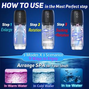 Mainan seks pria otomatis cangkir masturbasi pria pompa <span class=keywords><strong>penis</strong></span> pembesaran mesin seks seks oral kereta pembesar pompa pria dewasa - Product Image 5