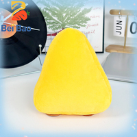 Jouets en peluche super doux en forme de gâteau au fromage de 8 pouces - Édition anniversaire anti-stress, finition lavée, cadeau avec fonction anti-stress
