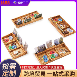 Cross-border wooden <b>playing</b> <b>card</b> display rack, <b>playing</b> <b>card</b> recess storage rack, <b>playing</b> <b>card</b> display base, <b>playing</b> <b>card</b> holder - Product Image 4