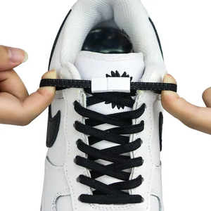 Sepatu Tali Sepatu Tanpa Ikat, Model Baru, Warna-Warni, dengan Gesper Logam Magnetis, Elastis, Unisex, Tali Sepatu Santai, Custom - Product Image 1