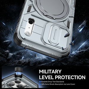 <span class=keywords><strong>เคส</strong></span>สำหรับ iPhone 18 <span class=keywords><strong>Pro</strong></span> Max พร้อมฝาปิดเลื่อนปิดกล้อง  ฐานตั้งวงแหวนหมุนได้ 360 องศา สำหรับ iPhone 17 <span class=keywords><strong>Pro</strong></span> Max Air 16 16e 15 <span class=keywords><strong>14</strong></span> Plus <span class=keywords><strong>13</strong></span> - Product Image 2