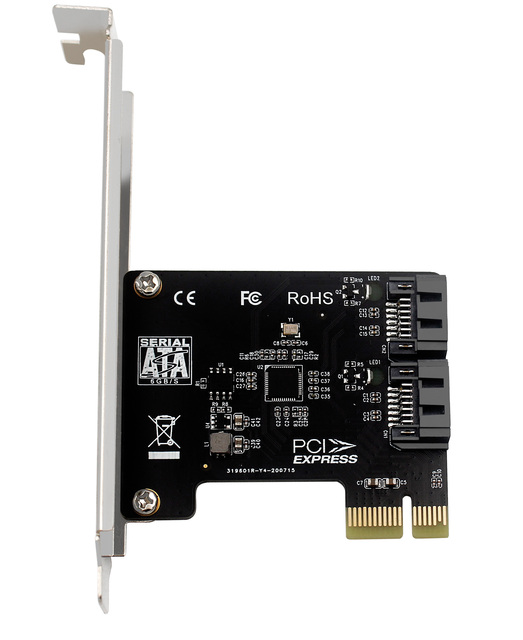 PCIE to 5-port SATA3.0 Expansion Card 6Gps Desktop Chassis Adapter Card a Desktop Computer PCI-E X1 SATA 3.1 Two Expansion Card