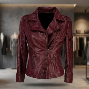 Chaqueta de Motociclista de Mezclilla Encerada Lavada, Ajustada, para Mujer, Estilo 2014, Acolchada, Transpirable, Impermeable y Reversible - Product Image 2