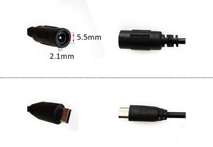 DC 5,5X2,1mm Hembra <span class=keywords><strong>a</strong></span> <span class=keywords><strong>Micro</strong></span> <span class=keywords><strong>USB</strong></span> Adaptador de conector macho 5V <span class=keywords><strong>Cable</strong></span> de alimentación <span class=keywords><strong>USB</strong></span> <span class=keywords><strong>Micro</strong></span>-B <span class=keywords><strong>a</strong></span> DC Hembra Uso para cámara Longitud: 20cm - Product Image 6