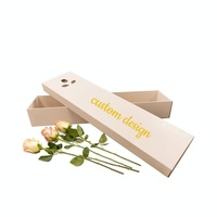 Emballages en carton ondulé écologiques avec logo personnalisé imprimé, boîtes d'expédition avec fenêtre visible pour les roses, les fleurs, l'emballage de cadeaux