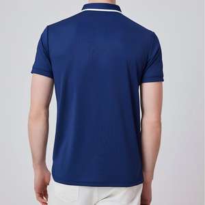 Chemise unisexe en coton mélangé, col rond, manches courtes, sérigraphie, patte de boutonnage à 3 boutons, coupe décontractée, tricot personnalisé, 180g - Product Image 2