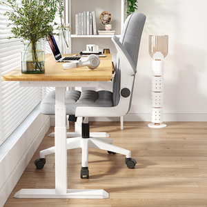 Chaise de <span class=keywords><strong>bureau</strong></span> ergonomique Hellove Tailor Seat, siège <span class=keywords><strong>large</strong></span>, hauteur réglable, pivotante, structure métallique, sans accoudoirs - Gris foncé pour la maison/le <span class=keywords><strong>bureau</strong></span> - Product Image 3