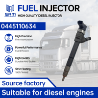 Inyector Diesel Common Rail 0445110634 166005070R 166091245R para Renault Trafic Master Nissan NV400 Opel Movano M9R M9T 2.3 DCi