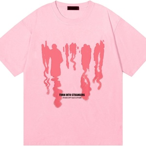 Summer Graphic Tees Oversized Creative Graffiti Short Sleeve Shirts Casual Rapper Streetwear <b>Y2k</b> <b>Tops</b> Men's 100% Cotton Knitted - Product Image 3