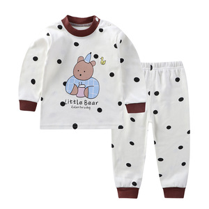 Atacado de Fábrica: Novo Conjunto de Pijama Infantil 100% Algodão para Meninos e Meninas – Roupa de Casa para Bebês Outono/Inverno - Product Image 1