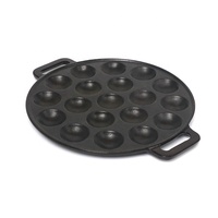 Pot en fonte d'approvisionnement d'usine pot de boule de poulpe grand moule à gâteau takoyaki casserole