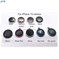 Protecteur d'objectif de téléphone en verre trempé HD transparent avec anneau métallique 3D AFS pour la série Grade AAA, anti-rayures, dureté 9H, installation facile