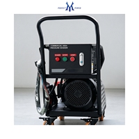 Nouvelle nettoyeuse haute pression électrique commerciale à eau froide en acier inoxydable 5,5 kW sur chariot pour lavage de voitures et nettoyage extérieur de jardin