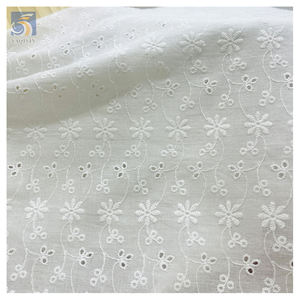 قماش دانتيل العيينة بسعر تنافسي من الصين ODM & OEM قماش قطني مطرز للملابس والملابس - Product Image 4