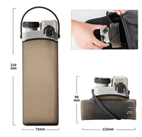 Opvouwbare siliconen draagbare lekvrije waterfles Sport Outdoor waterfles voor kamperen Drinken Opvouwbare waterfles