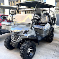 Voiturette de golf électrique tout-terrain 4 places à batterie lithium, certifiée CE, autonomie 90 km