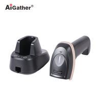 Lecteur de codes-barres sans fil 2D en gros, scanner portable, lecteur de codes QR avec station de charge A-9569N