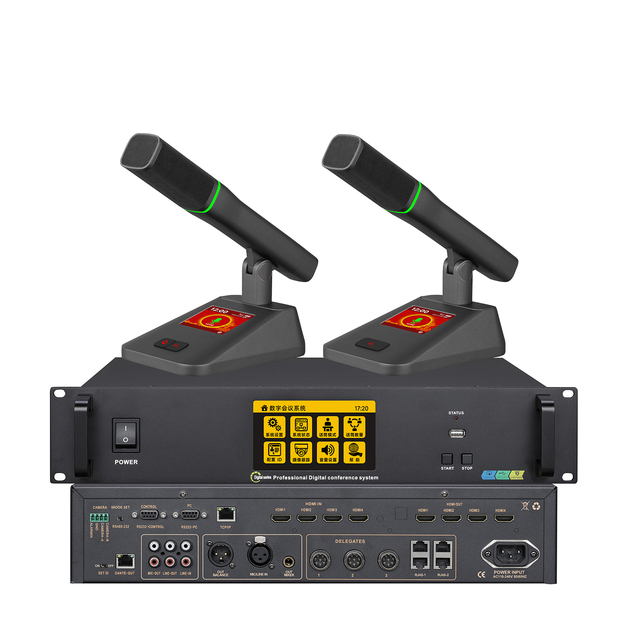 Professional Wired Digital Conference Microphone System with HDMI Camera Tracking
