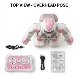 Telecomando Programmabile AJB, Robot Giocattolo RC Educativo Intelligente per Bambini con Funzione di Danza e Compilazione Meccanica - Product Image 6