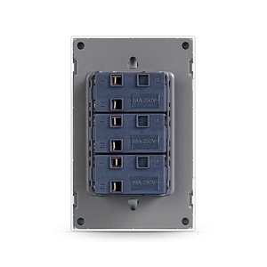 Estándar de EE. UU. 115-250V Universal eléctrico <span class=keywords><strong>3</strong></span> <span class=keywords><strong>Gang</strong></span> 1 <span class=keywords><strong>Way</strong></span> 2 <span class=keywords><strong>Way</strong></span> interruptores de luz con marco azul gris para decoración de la casa 10A - Product Image 6