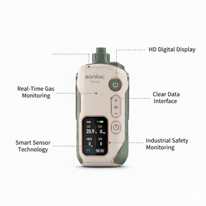 Dispositivo Portátil de Detección de Múltiples Gases con CO, <span class=keywords><strong>O2</strong></span>, H2S y EX, Batería Recargable, Dispositivo de Seguridad para Interiores - Product Image 5