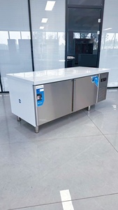 Réfrigérateur de travail sous comptoir en acier inoxydable commercial pour plan de travail multifonctionnel avec congélateur pour cuisine de restaurant - Product Image 2