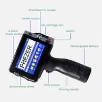 Imprimante jet d'encre portable automatique nouvelle génération à séchage rapide pour logos et dates, 12,7 mm, à solvant écologique, avec garantie d'un an pour les œufs (vente en gros)