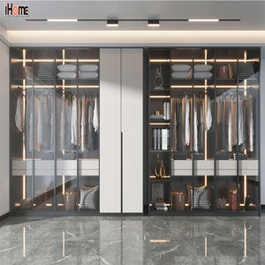 <span class=keywords><strong>Ihome</strong></span> ตู้เสื้อผ้ากระจกชั้นสูงชุดเฟอร์นิเจอร์ห้องนอนไม้พร้อมตู้เสื้อผ้า - Product Image 5