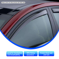 Accesorios exteriores para automóviles Potente productividad Visera de ventana de coche de alta calidad Deflectores de ventana Escudo de lluvia para Ford Ranger