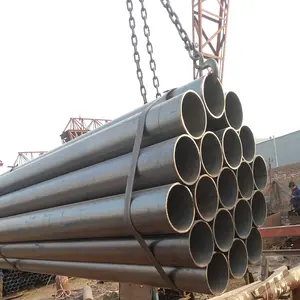 High Quality ERW Black Steel Piped Carbon Steel Pipe Hot Rolled With Punching Service Popular Construction API Applications
