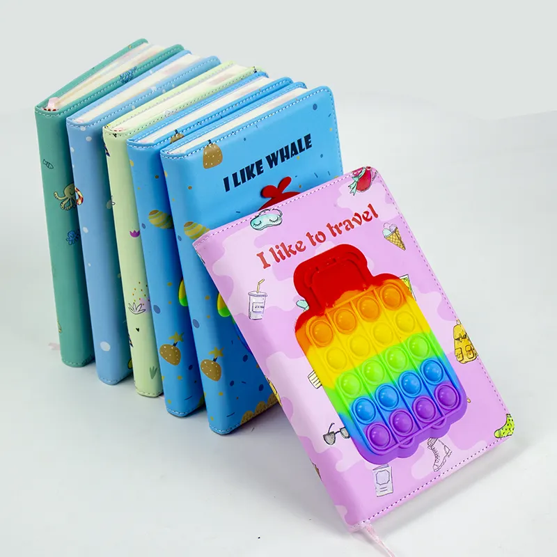 Tạp Chí Mới Biểu Tượng Tùy Chỉnh Máy Tính Xách Tay Dễ Thương Cảm Ứng Mềm Memo Pad Kawaii Pop It Notebook Set Cho Cô Gái